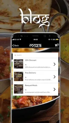 Moza Indian Restaurant android App screenshot 2